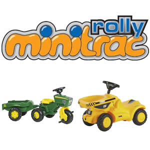 Rolly Toys Minitrac Looptractors en Driewieler Traptractors